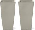 Step2 Tremont Tall Square Planter Pot, Large - Self-Watering 2-Pack