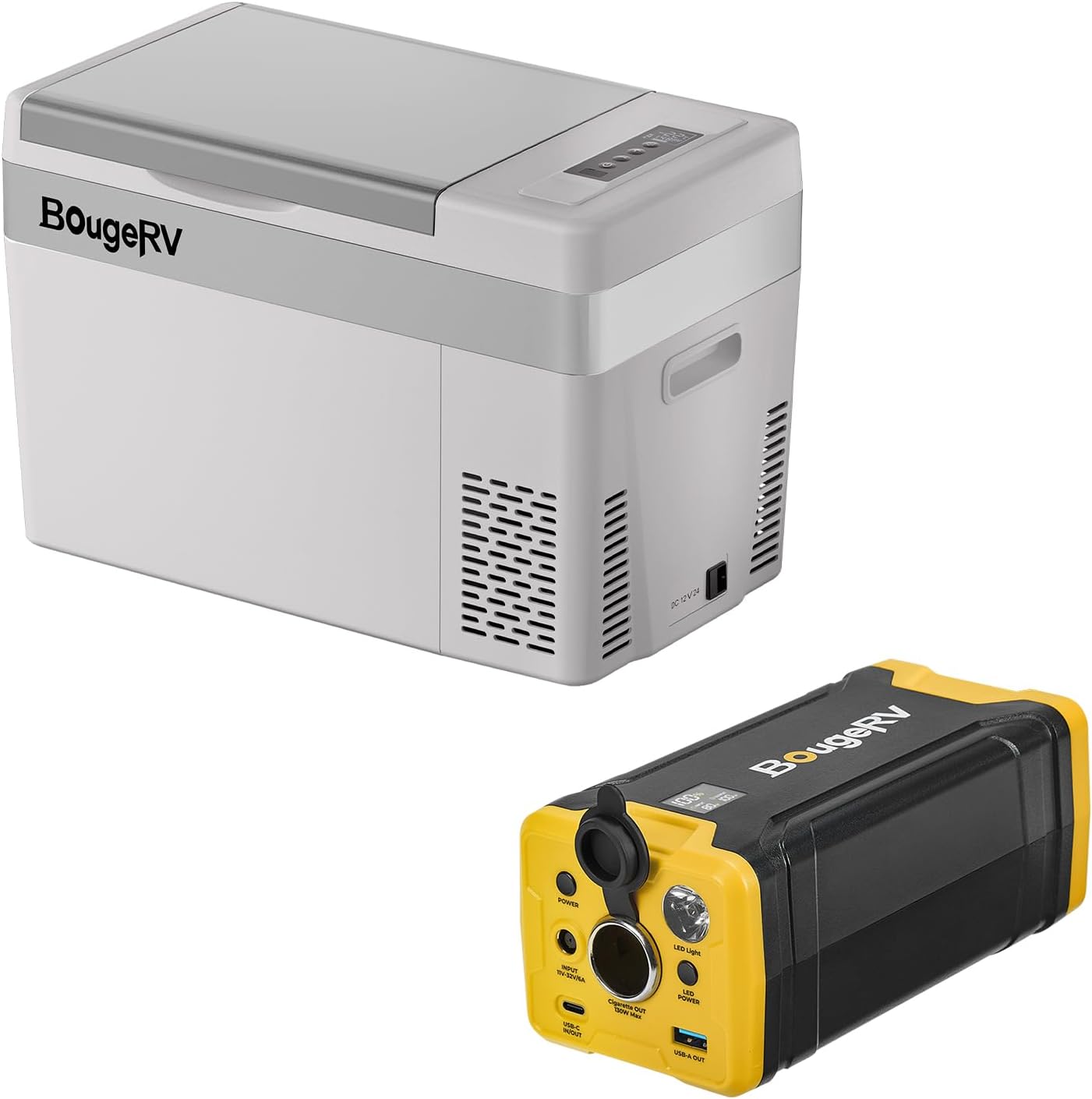 BougeRV Portable Power Station & Car Fridge Combo