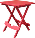 Adams Quik-Fold Side Table Cherry Red - Portable Patio Table