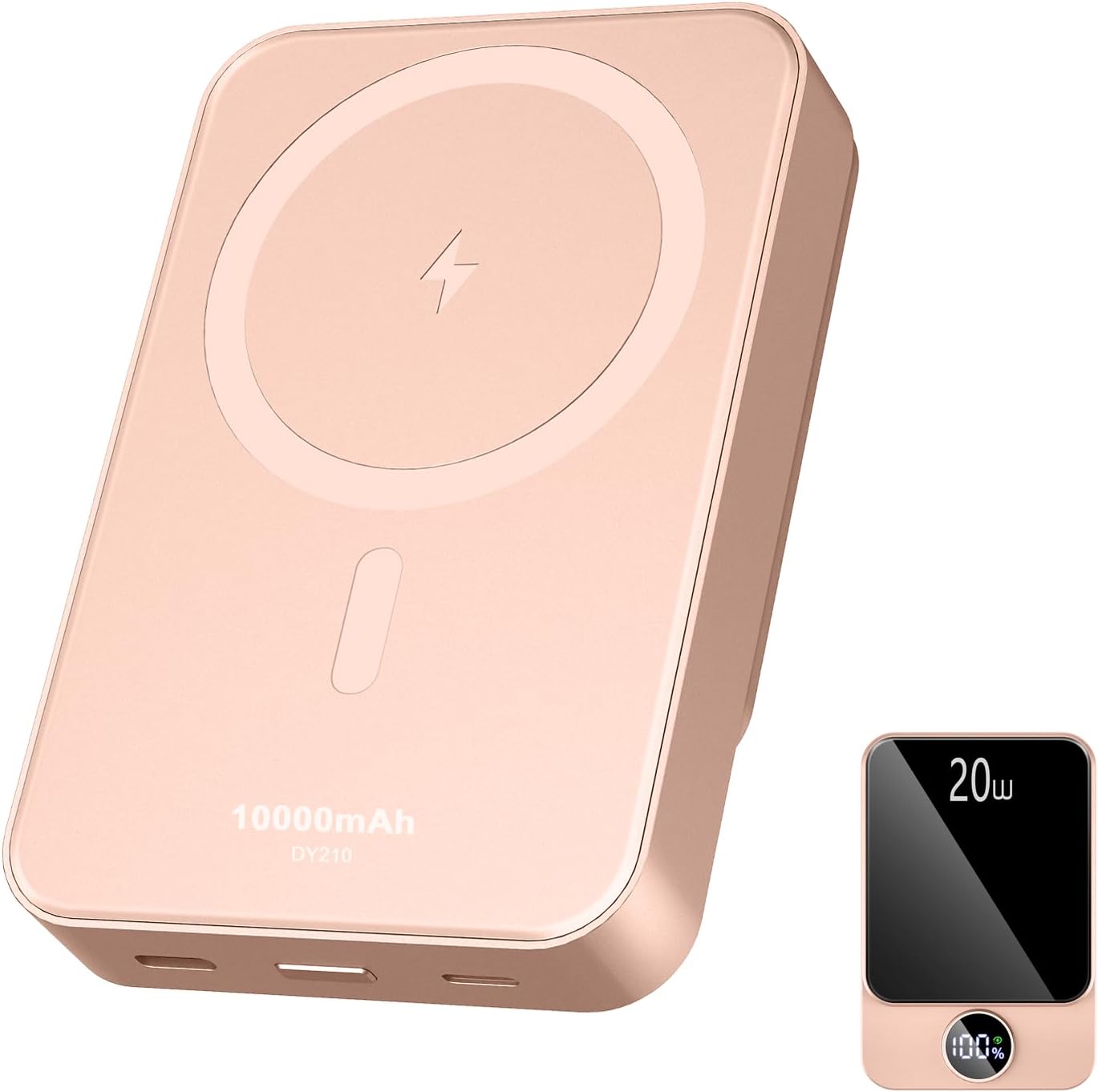 Magnetic Portable Charger 10000mAh Power Bank with Fast Charging