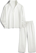 Women's Carmel Tracksuit 2 Piece Set - Collared Patrick Pullover