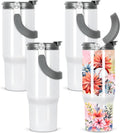 30 Oz Sublimation Tumblers Blank with Handle - 4 Pack
