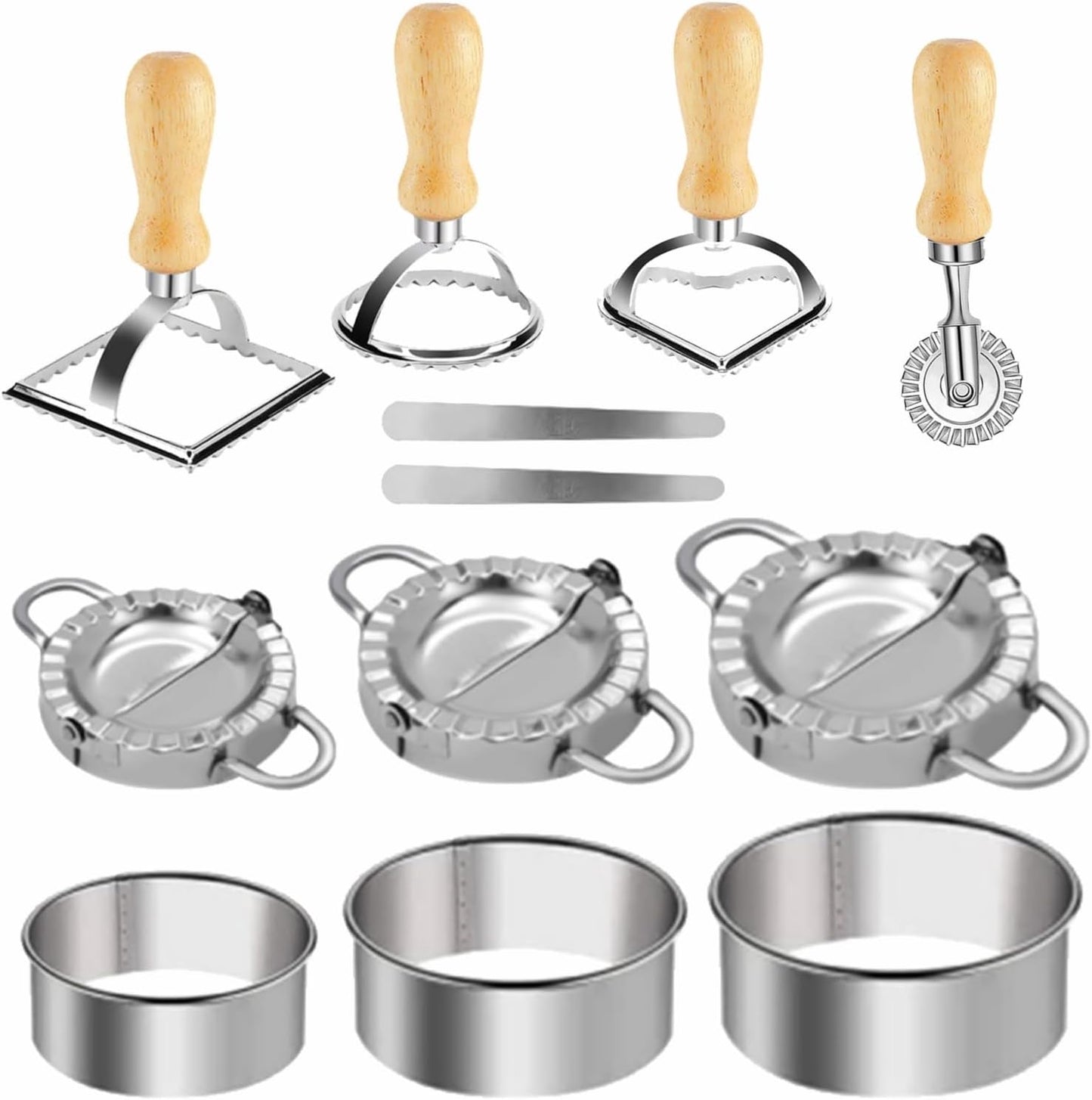 12PCS Dumplings & Ravioli Maker Set - Homemade Perfection!