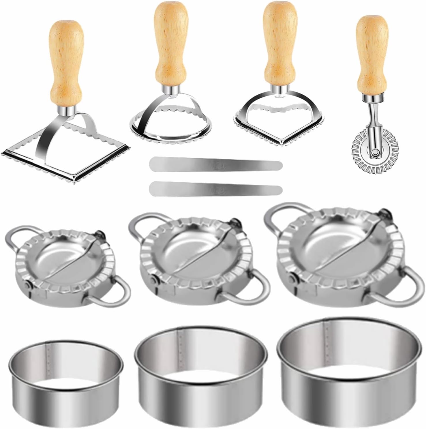 12PCS Dumplings & Ravioli Maker Set - Homemade Perfection!