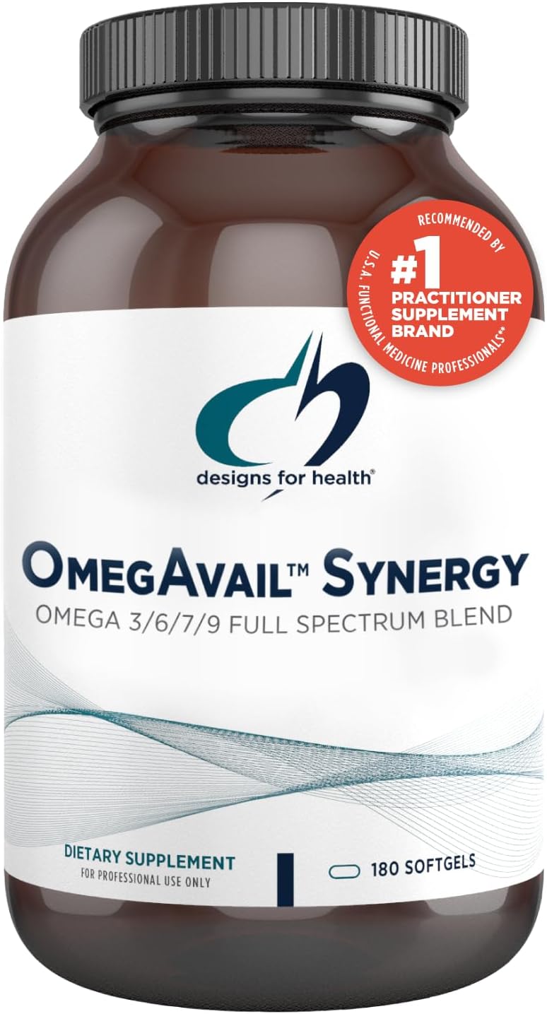 OmegAvail Synergy Omega Complex for Adults - 180 Softgels