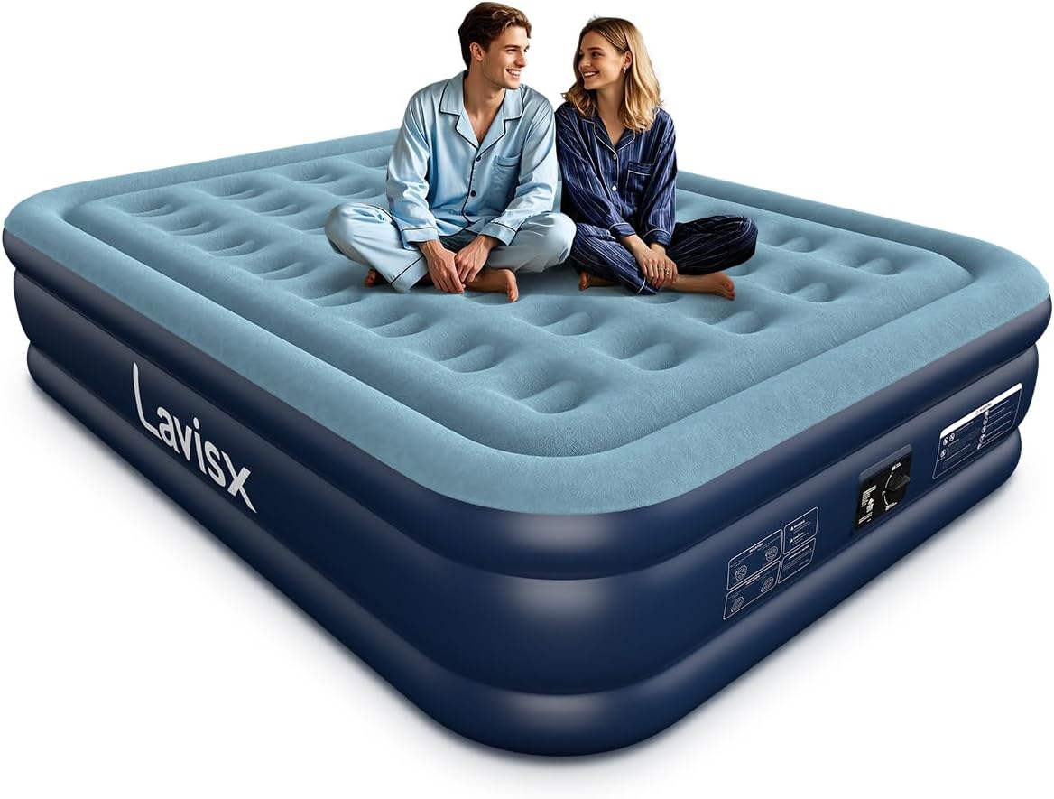 Queen Air Mattress with Built in Pump for Ultimate Comfort