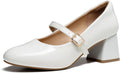 Trary Mary Jane Shoes Women Chunky Mary Janes Heels - Comfortable