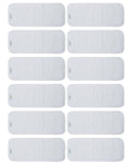 Reusable Cloth Diaper Inserts Pack of 12 - Absorbent 3-Layer Liners