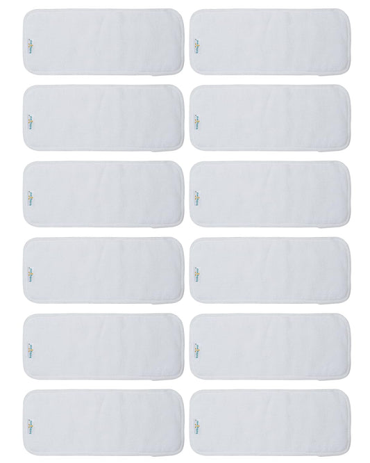 Ultra Absorbent 3-Layer Cloth Diaper Inserts - Pack of 12