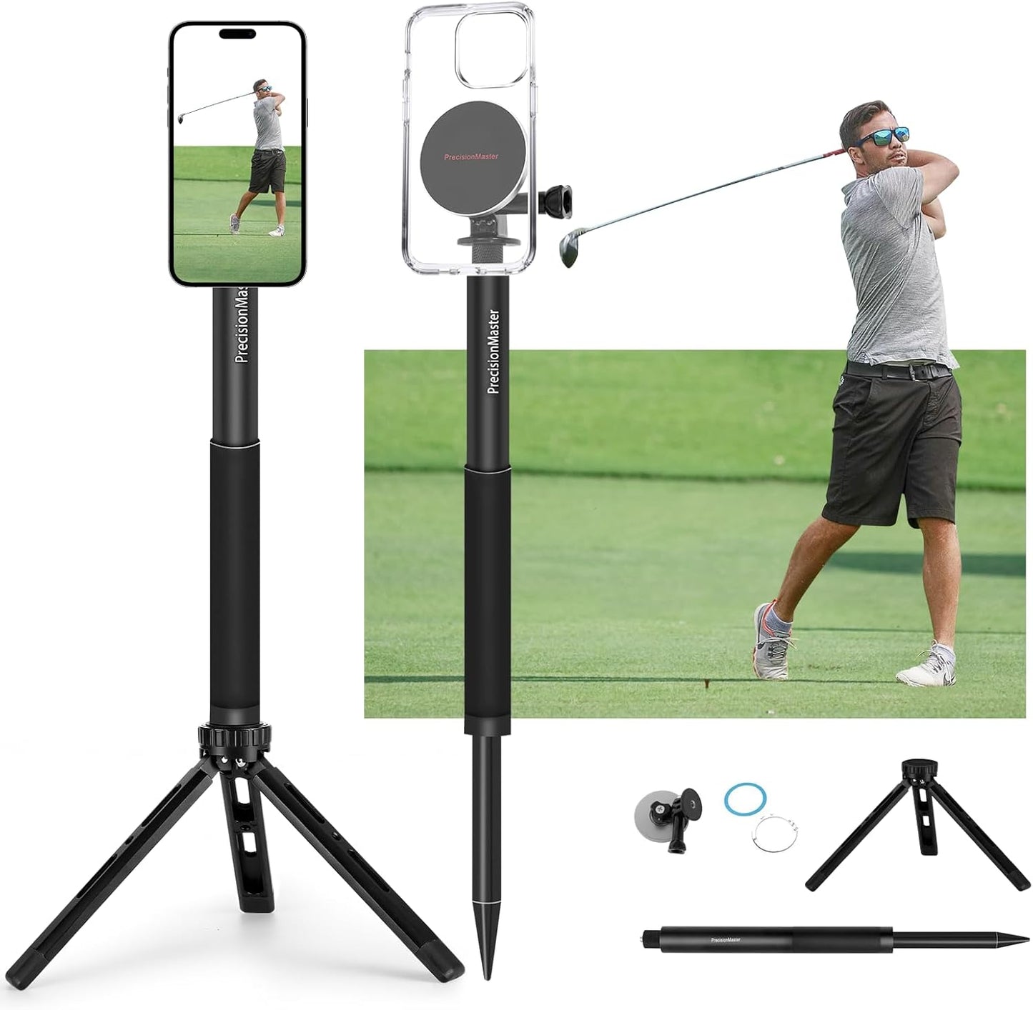 Golf Tripod & Monopod for Perfect Swing Training Aid