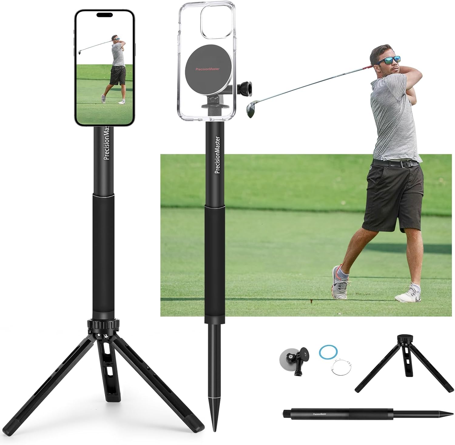 Golf Tripod & Monopod for Perfect Swing Training Aid