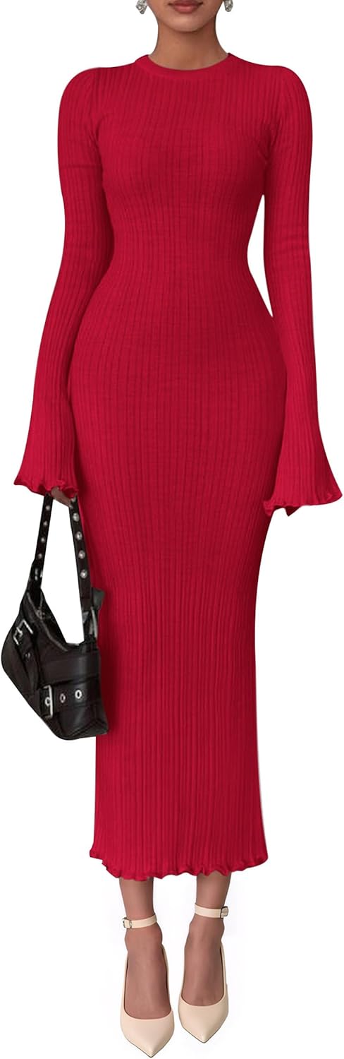 PRETTYGARDEN Sweater Dresses for Women 2025 Fall Fashion