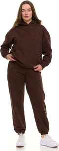 Sweat Set for Women Two Piece Outfit - Cozy Fleece Matching Set