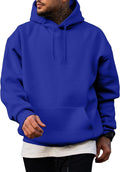 JMIERR Mens Casual Cotton Hooded Collar Drawstring Hoodies