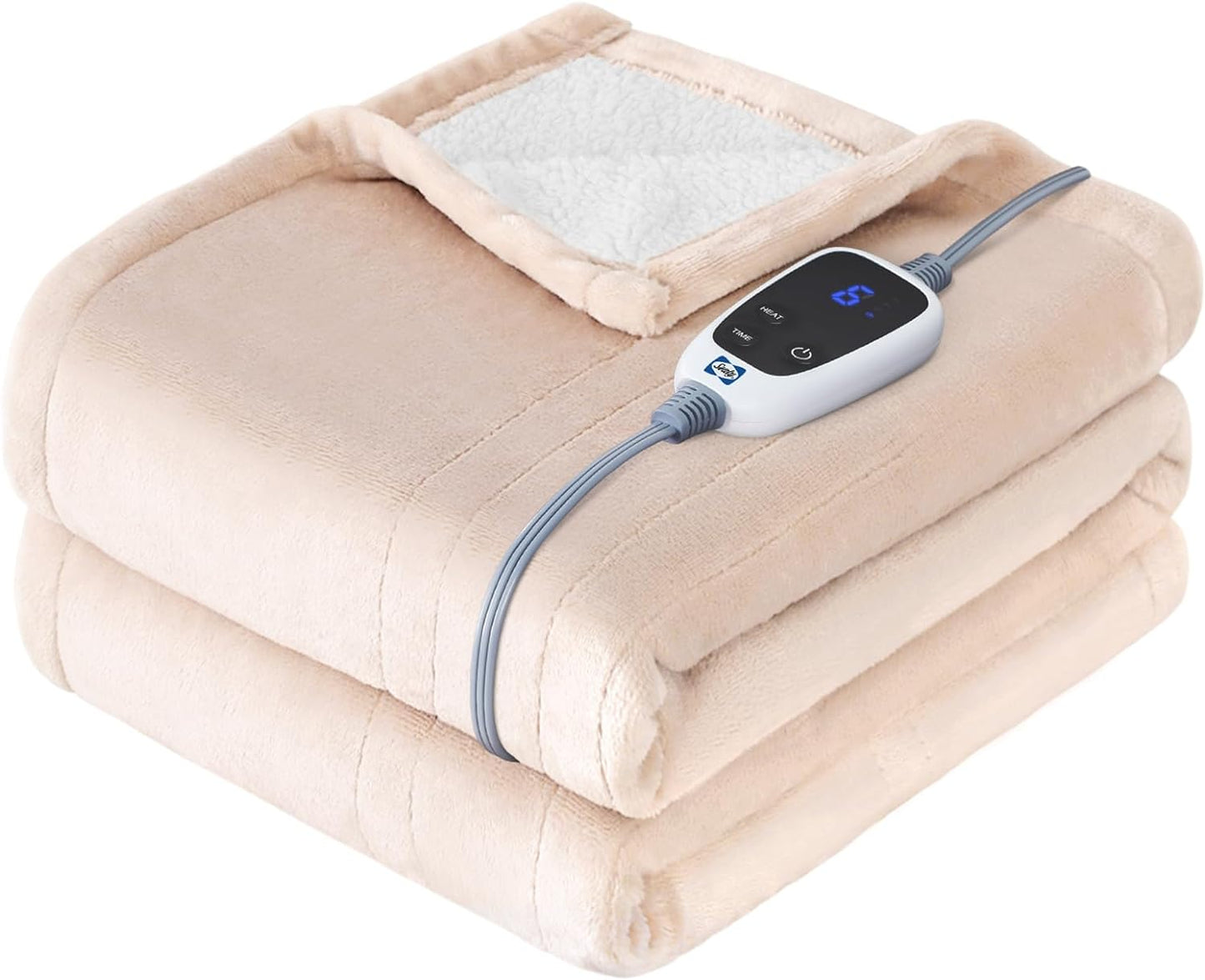 SEALY Heated Blanket Electric Throw for Cozy Comfort and Safety
