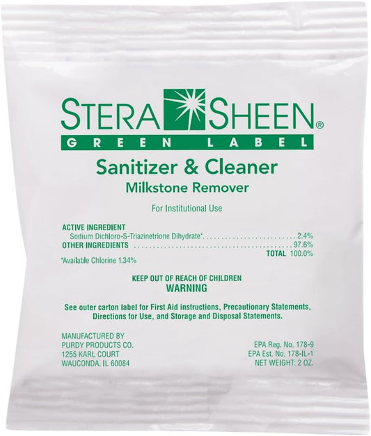Multipurpose Sanitizer & Cleaner 100 ct | Removes Milkstone | Soft Serve, Shake & Ice Machines