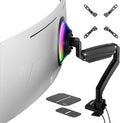 AVLT Single 17 in-57 in Super Ultrawide Monitor Arm - Space-Saving