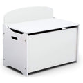 Delta Children MySize Deluxe Toy Box, Bianca White - Safe Organized