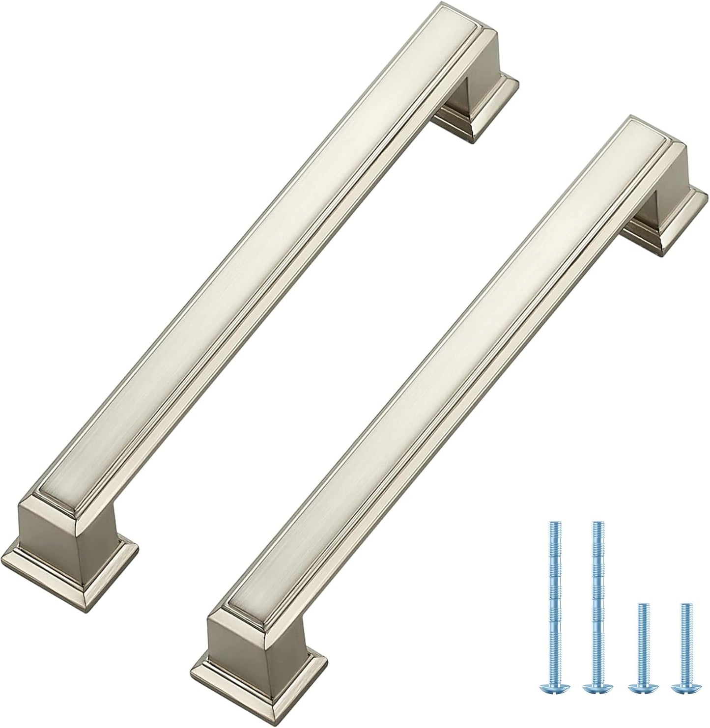 Brushed Nickel Cabinet Pulls for Kitchen Cabinets and Dressers