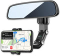 Rearview Mirror Phone Mount Holder for Car - 360 Rotating, Universal