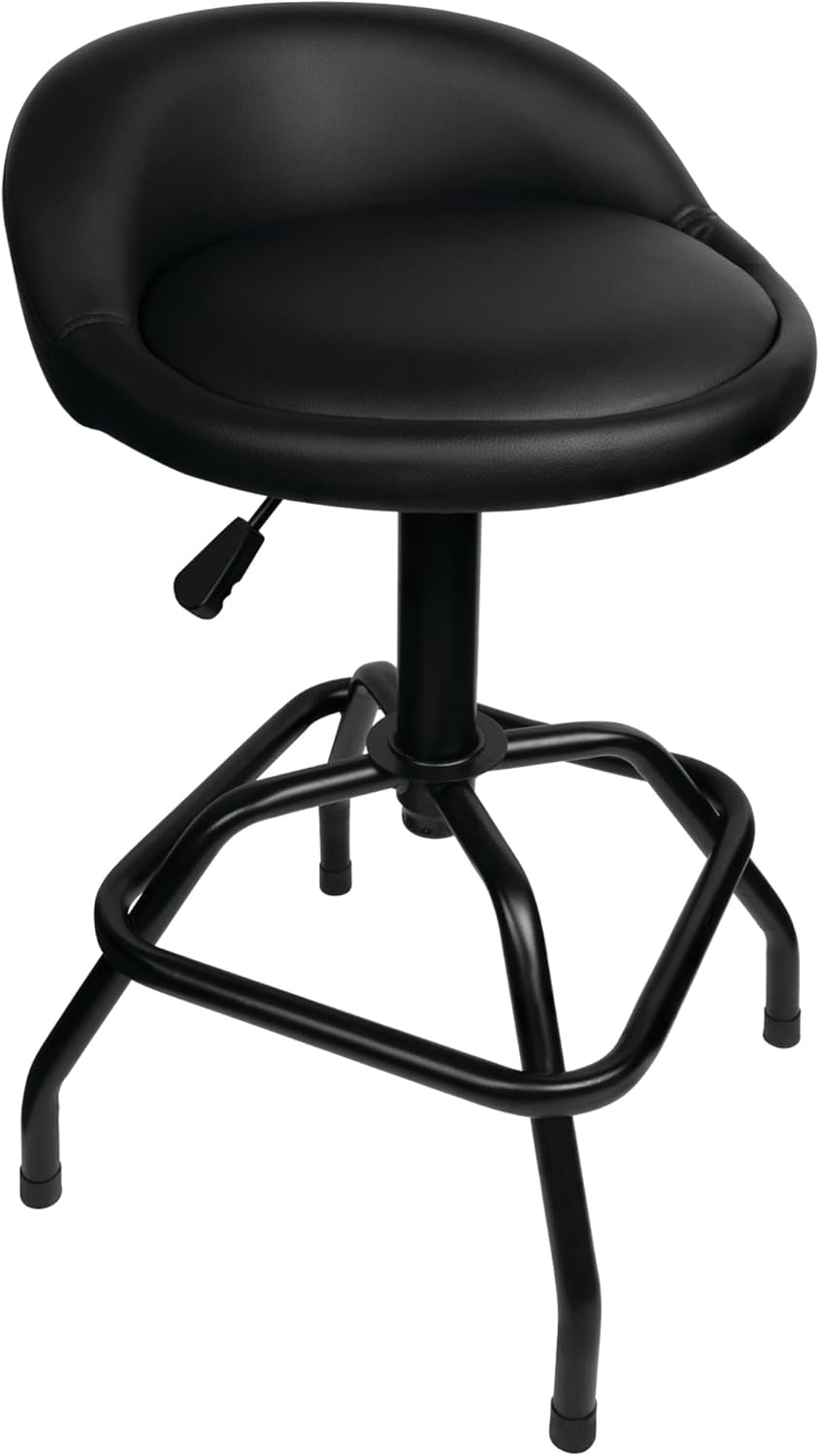 Performance Tool W85011 Pneumatic Swivel Bar Stool with Back Support
