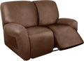 Loveseat Recliner Cover for 2 Seater Reclining Couch - Brown