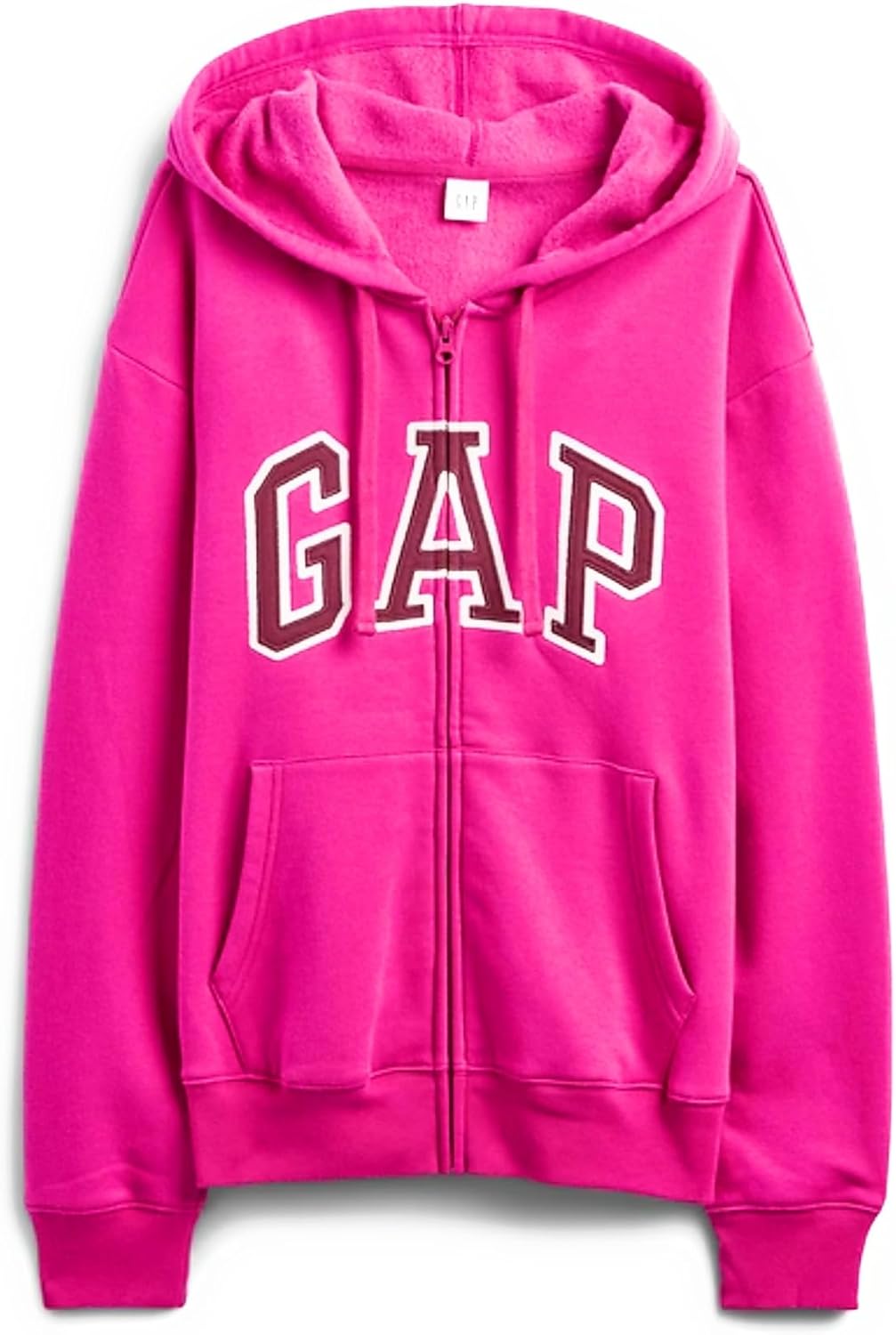 GAP Womens Logo Hoodie Full Zip Sweatshirt for Everyday Comfort