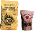 FOGO Super Premium Hardwood Lump Charcoal Bundle - Fast Heat, Rich