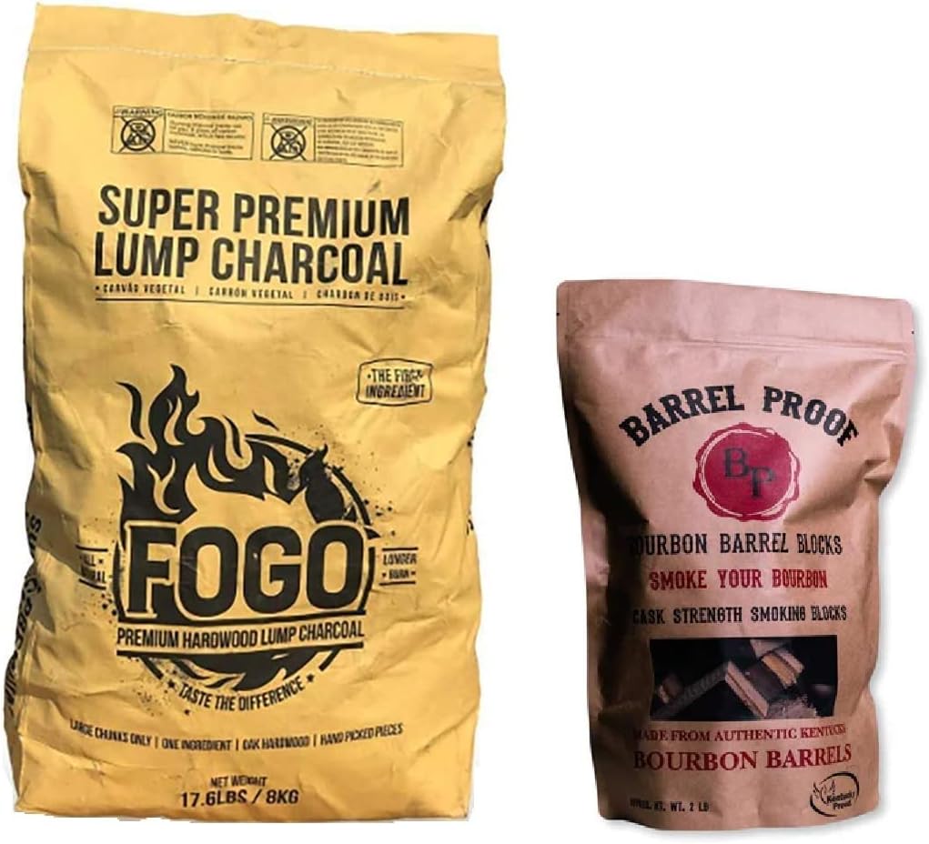 FOGO Super Premium Hardwood Lump Charcoal Bundle for Grilling