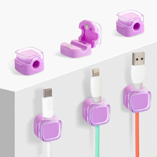 6 Pack Magnetic Cable Clips - Keep Cables Neat!