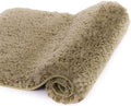 Walensee Large Bathroom Rug 24 x 48 in Sand - Extra Soft Shaggy Mat