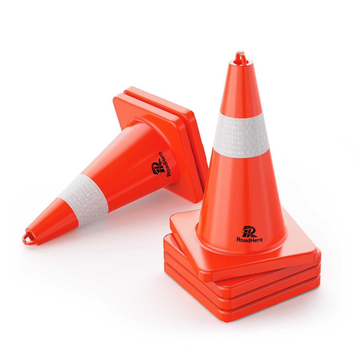 RoadHero 18 Inch Traffic Cones for Safety and Training Use