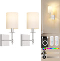 14.5 Inch Battery Operated Wall Sconces Set of 2 with Remote