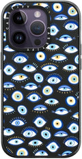 Blue All Seeing Eye iPhone 14 Pro Case - 8.2ft Protection