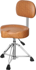 Drum Throne with Backrest Padded Hydraulic Drum Chair - Stable Comfort