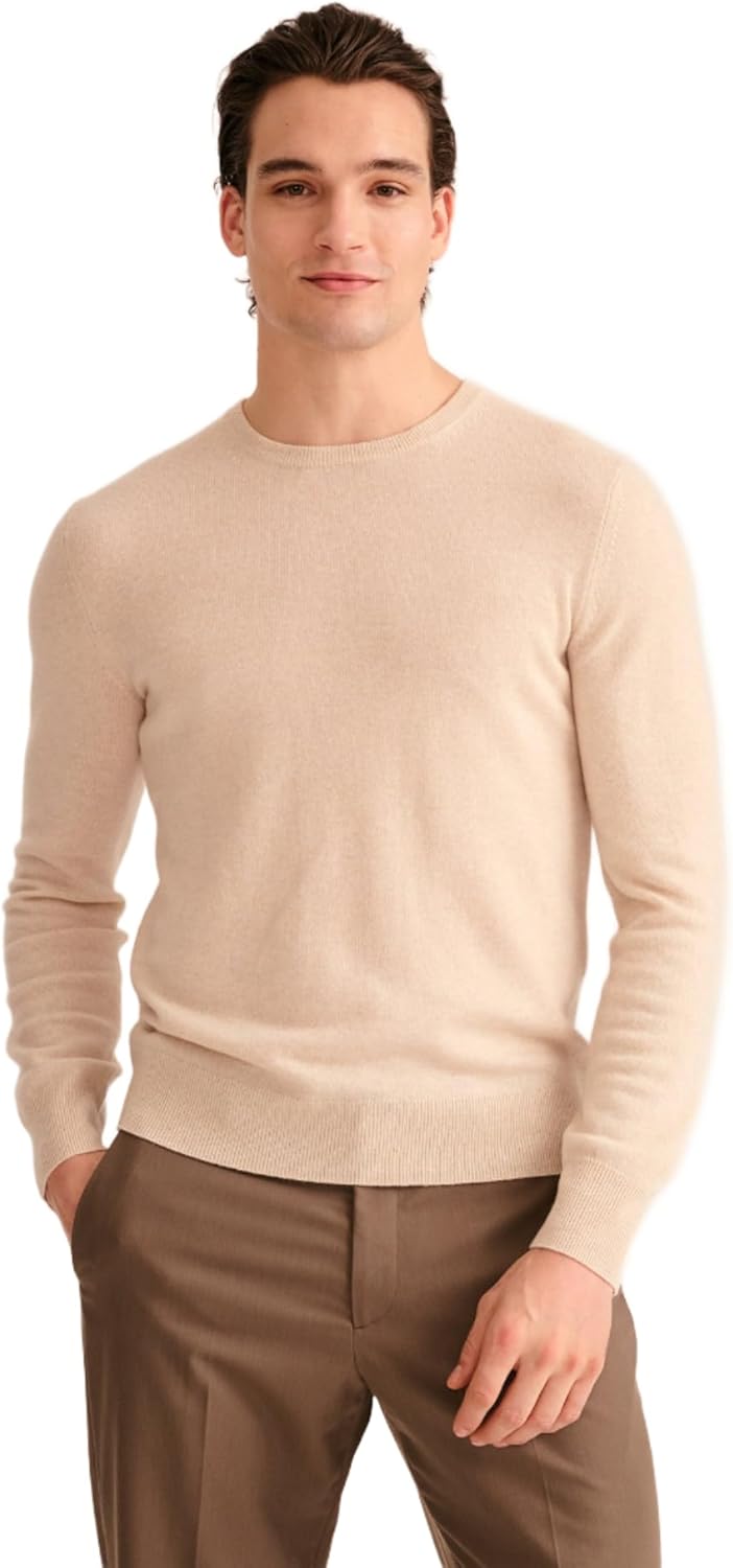 NAADAM Mens Original Cashmere Crewneck Sweater - Classic Style
