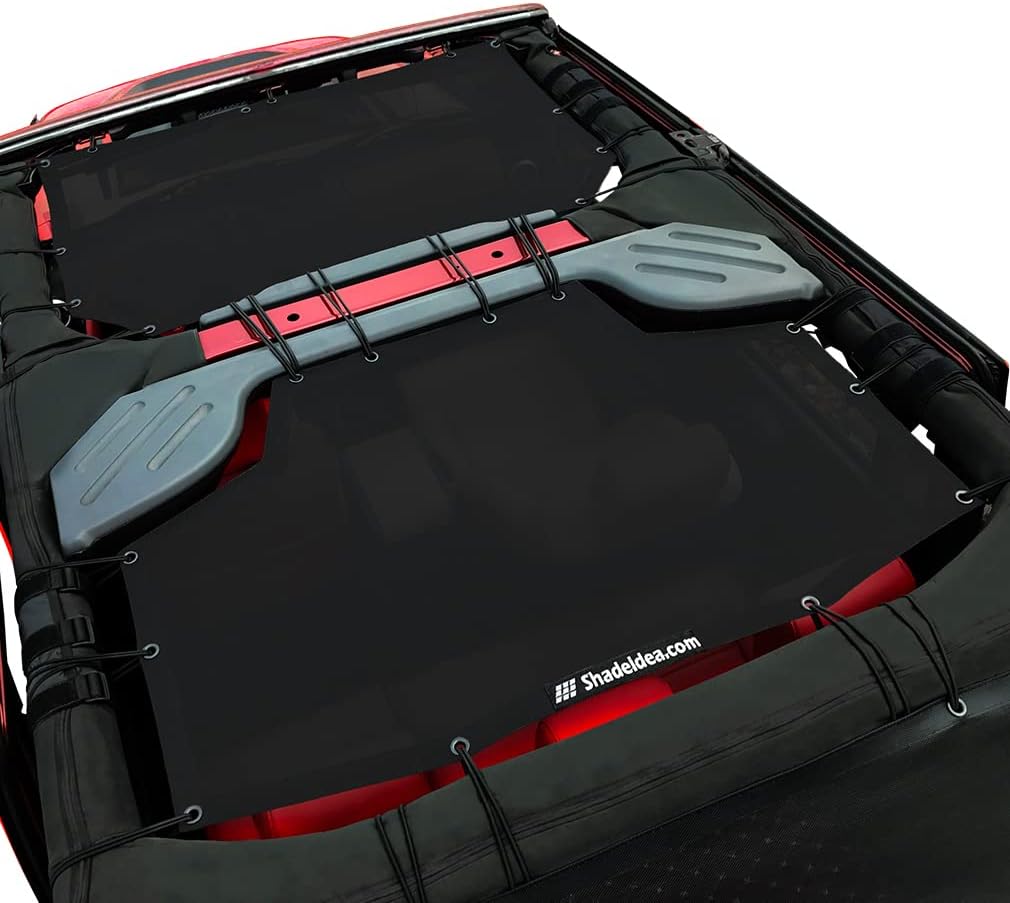 Shadeidea JK Sun Shade Top for Jeep Wrangler JKU - UV Blocker