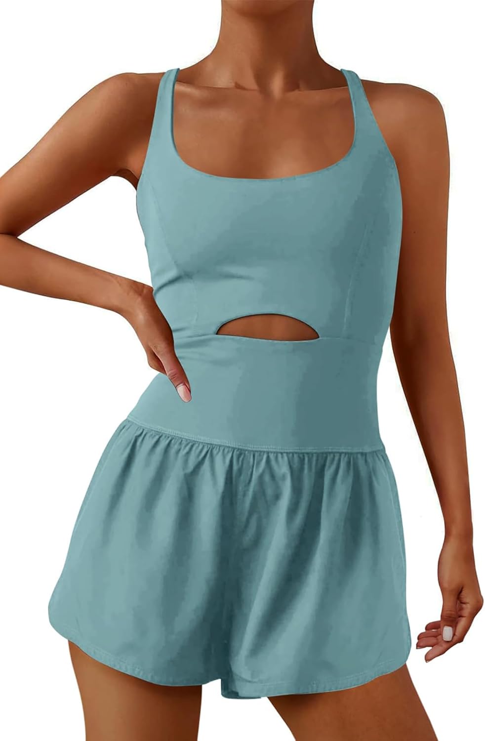 ReachMe Womens Running Onesie: Stylish Athletic Romper for Workouts