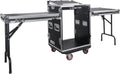 Heavy-Duty 14U PA DJ Rack Case with Slant Mixer Top and Tables