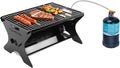 QuliMetal Portable Camping Grill Foldable Charcoal/Gas Grill