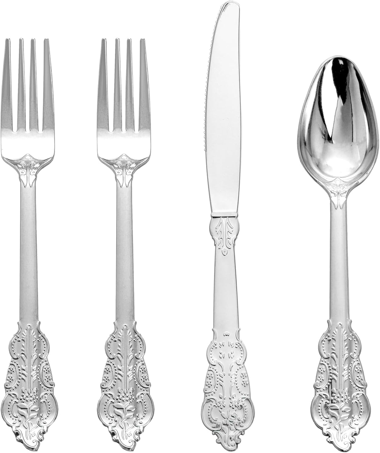 Supernal 360pcs Plastic Silverware Set for Elegant Events
