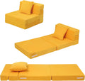 MeMoreCool Folding Sofa Bed for Kids - Convertible Corduroy Chair Bed