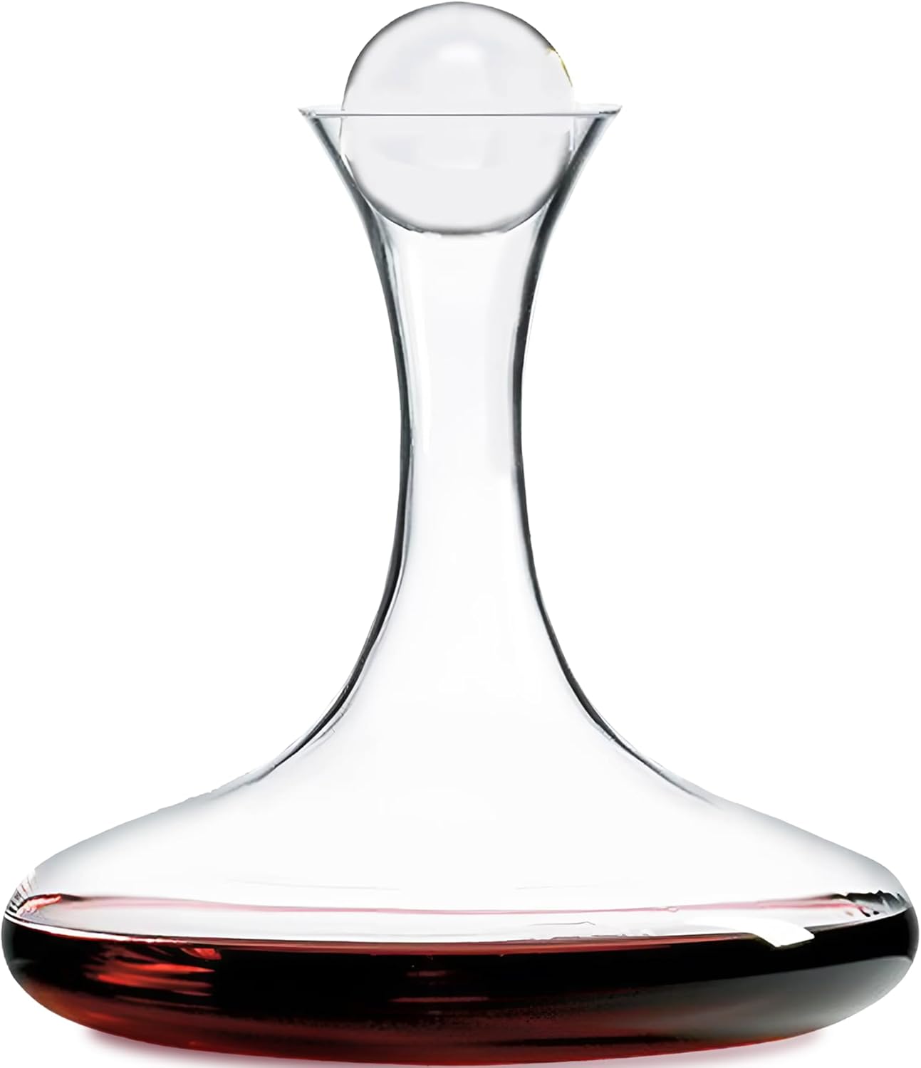 Large Wine Decanter with Crystal Stopper for Optimal Aeration