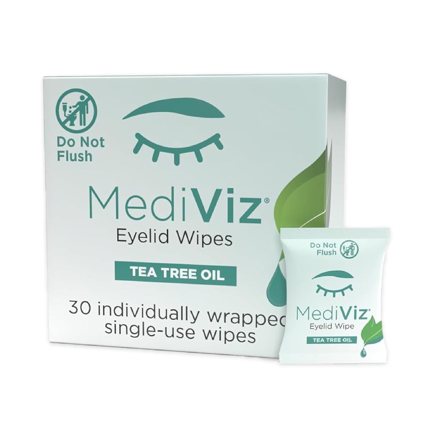 Tea Tree Eyelid Cleanser Wipes for Soothing Dry Eye Irritation