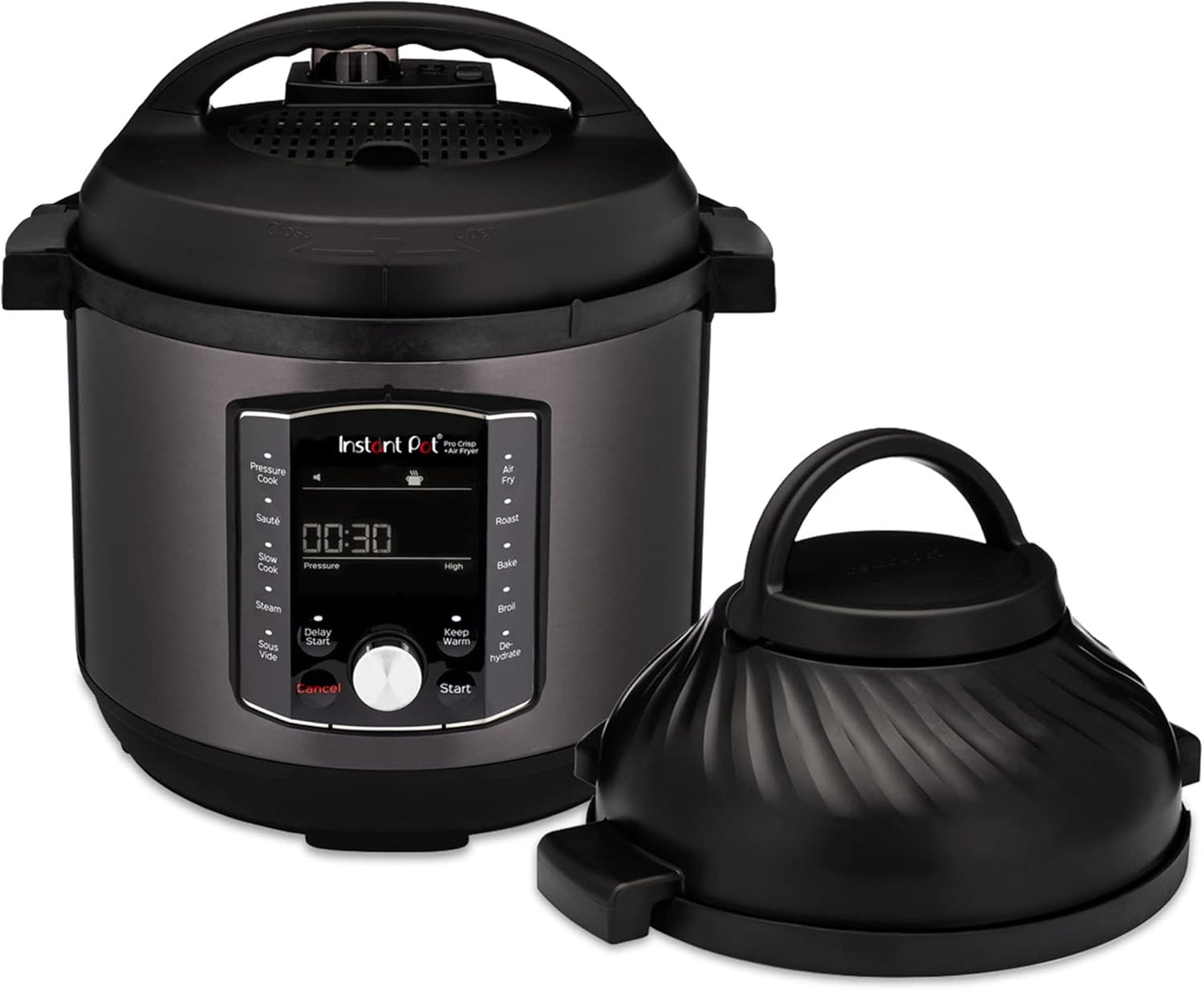 8 Quart Instant Pot Pro: 11-in-1 Air Fryer & Pressure Cooker, Multicooker Lids & 800+ Recipes