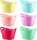 Patelai 6 Pcs Ice Buckets Bulk - Colorful Large Capacity Drink Tub