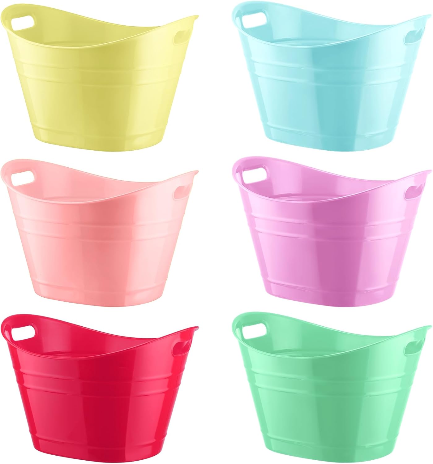 Patelai 6 Pcs Ice Buckets Bulk for Parties and Events