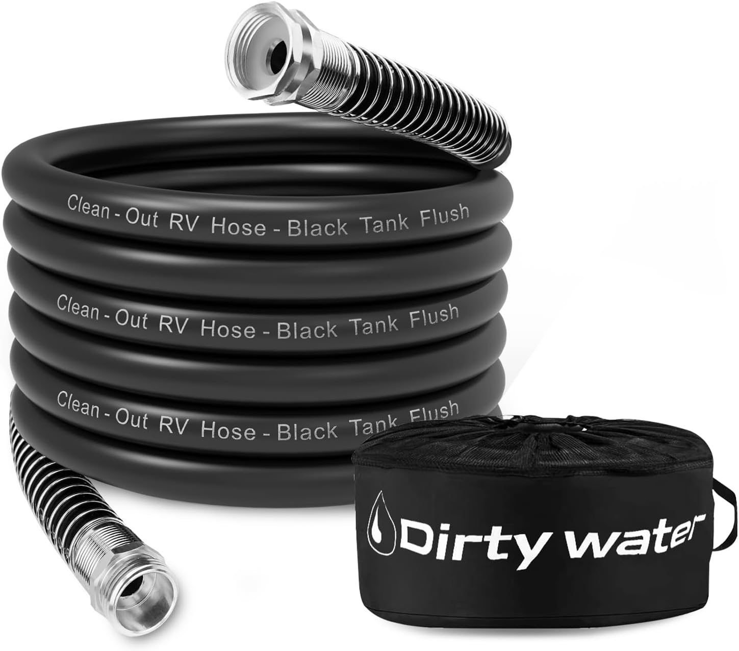 Camper & RV Black Water Hose - No-Kink Design for Easy Use
