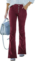 Trendy Corduroy High Waist Flare Pants for Women - Stylish Fit