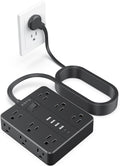 15FT Surge Protector Power Strip with 12 AC Outlets and 6 USB Ports